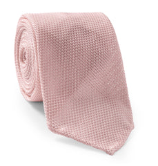 Light Pink Pure Silk Grenadine Tie