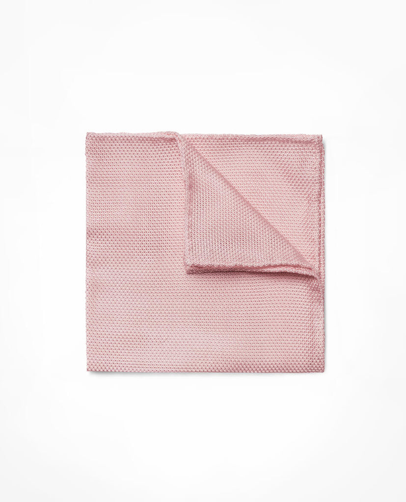 Pocket Square Light Pink Pure Silk Grenadine