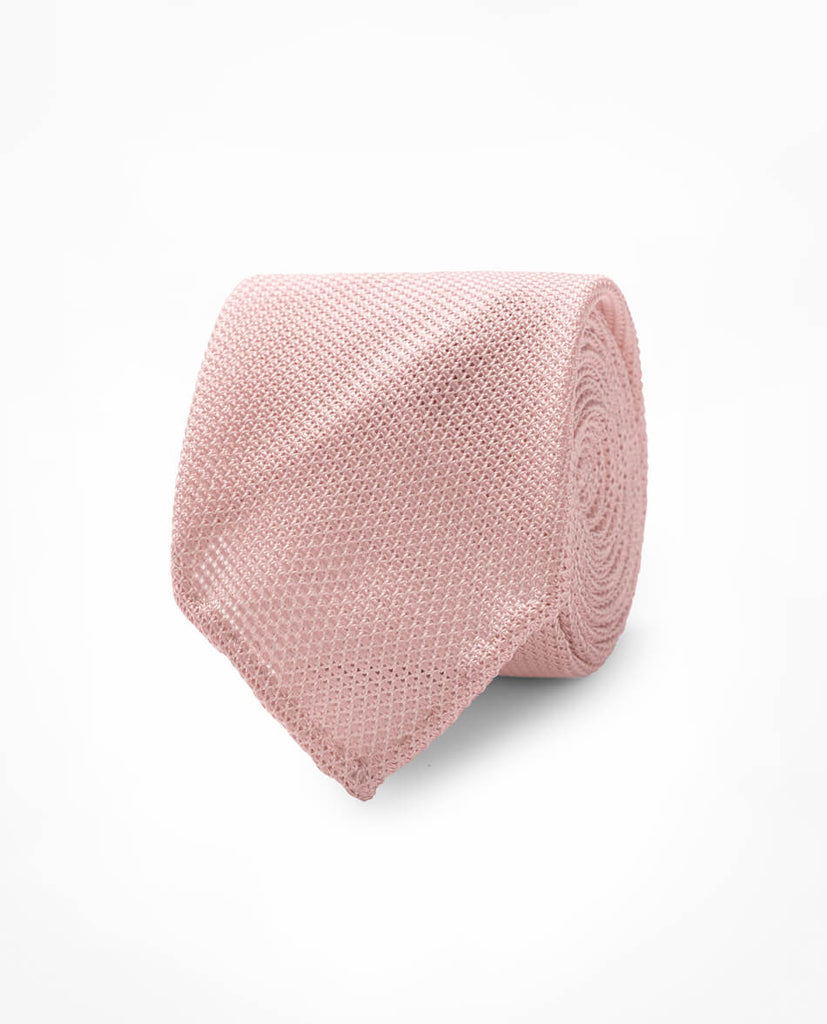 Light Pink Pure Silk Grenadine Tie