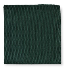 Pocket Square Dark Green Pure Silk Grenadine