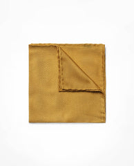 Pocket Square Yellow Pure Silk Grenadine