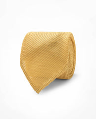 Yellow Pure Silk Grenadine Tie