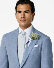 Sky Blue Pure Silk Grenadine Tie