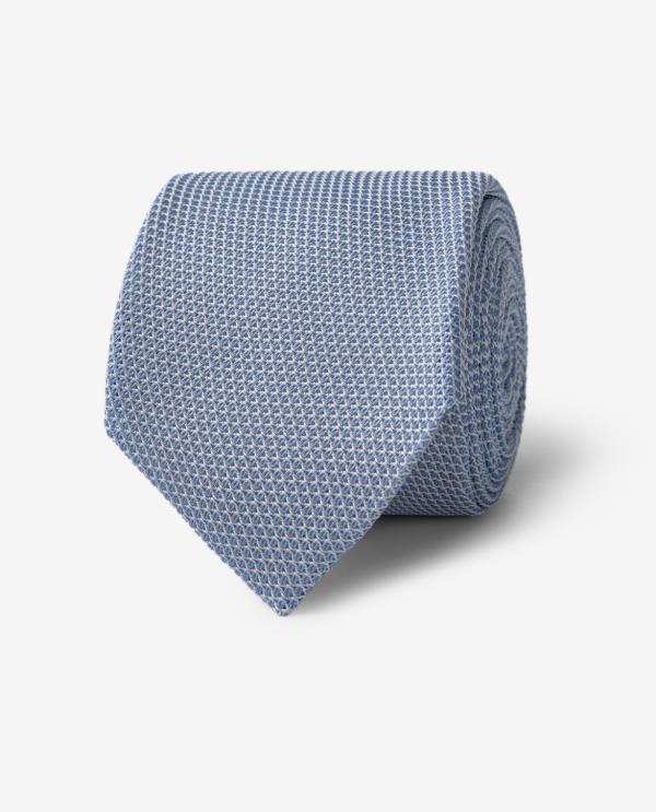 Sky Blue Pure Silk Grenadine Tie