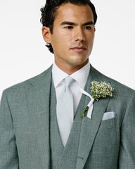 Light Turquoise Pure Silk Grenadine Tie
