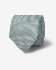 Light Turquoise Pure Silk Grenadine Tie