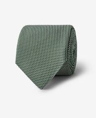 Dark Green Pure Silk Grenadine Tie