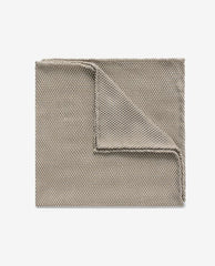 Pocket Square Mid Brown Pure Silk Grenadine
