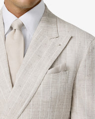 Beige Pure Silk Grenadine Tie