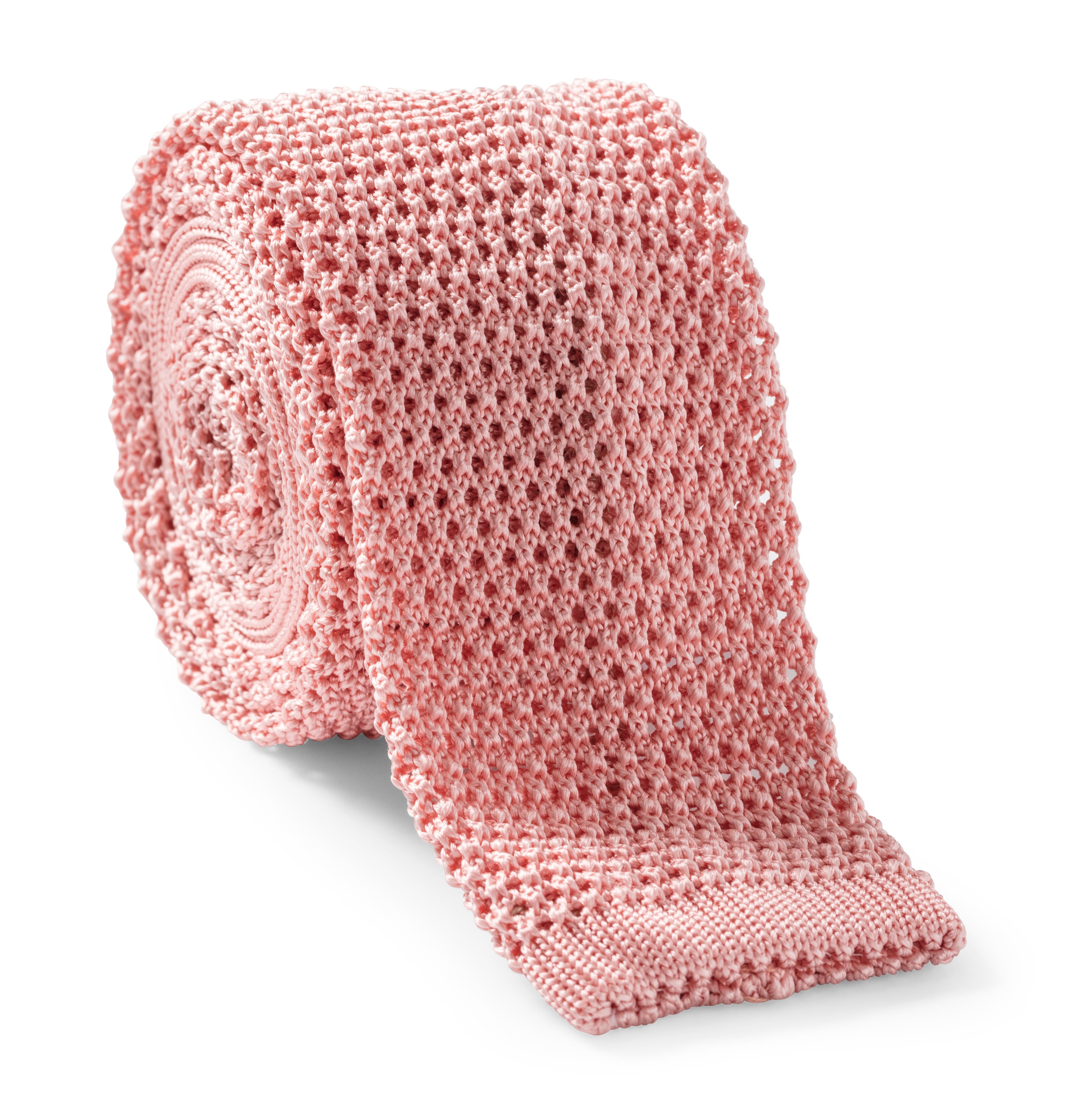 Pink Pure Silk Knitted Tie