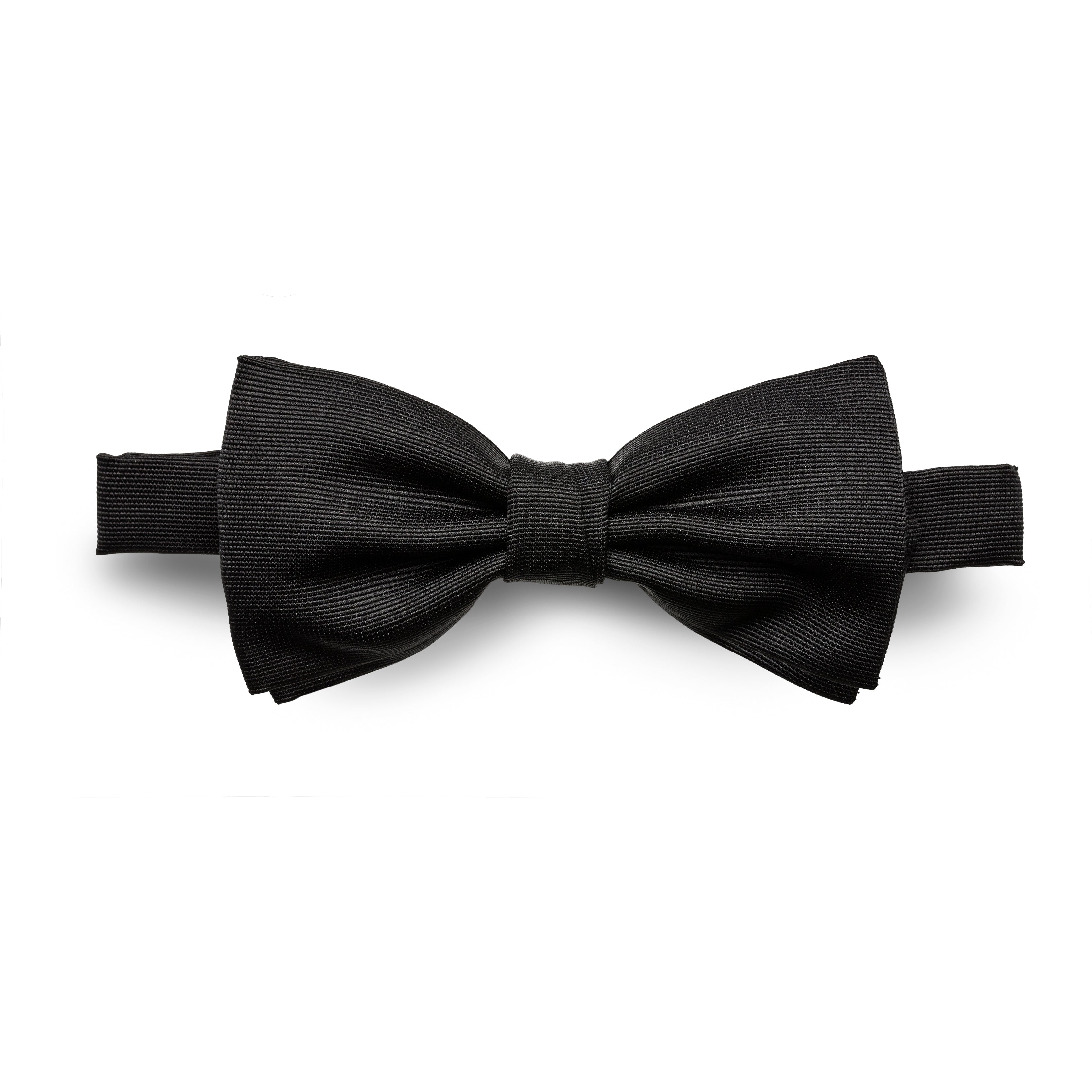 Bow Tie Ottoman Black