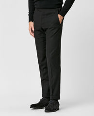 Carlo Barbera Trousers Carlo Barbera Wool, Lyocell & Cashmere Stretch Black Twill