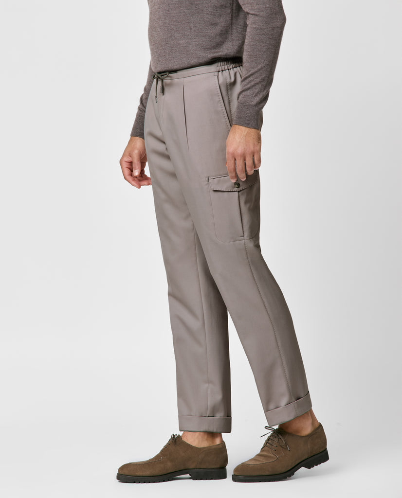 Nikke Trousers NIKKE Bone Pure Fine Merino Wool Twill