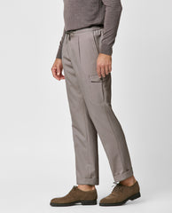 Nikke Trousers NIKKE Bone Pure Fine Merino Wool Twill