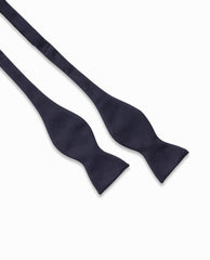 Bow Tie Midnight Blue Satin