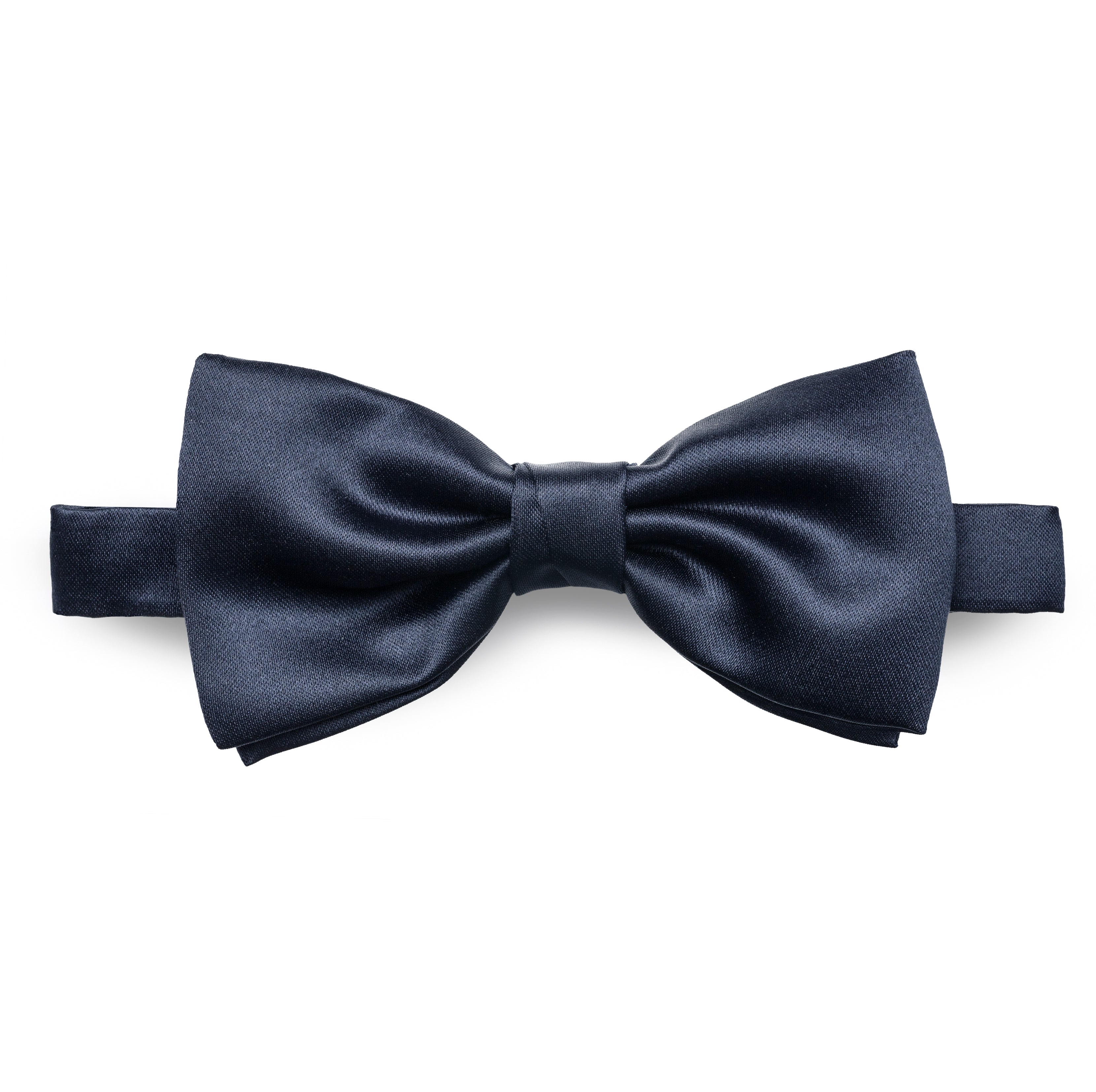 Bow Tie Midnight Blue Satin