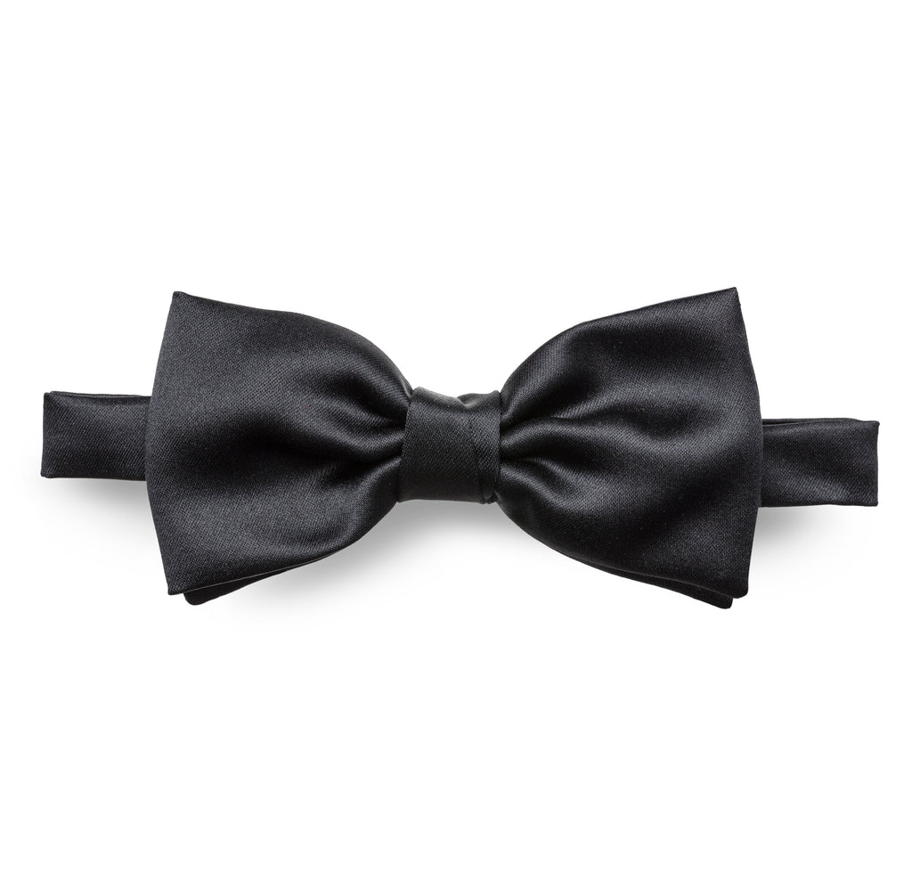 Bow Tie Black Satin