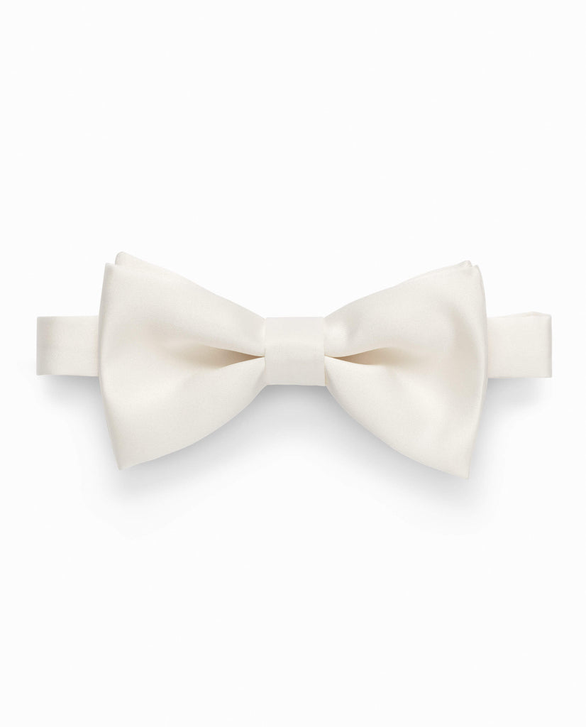 Bow Tie Ivory Satin