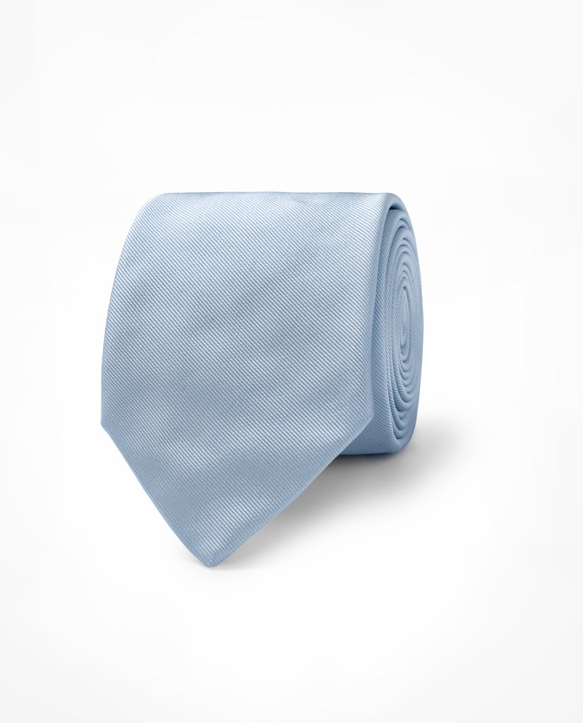Light Blue Pure Silk Tie