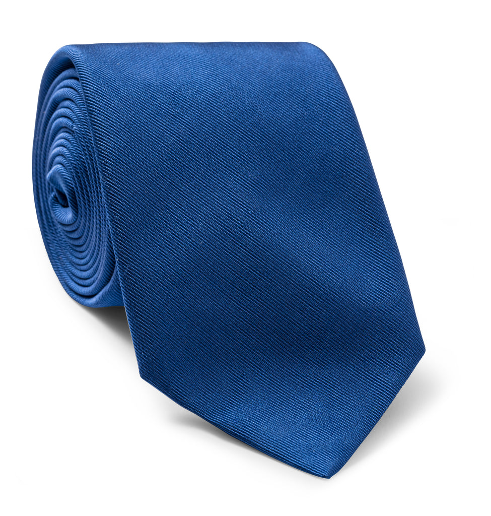 Cobalt Blue Pure Silk Tie