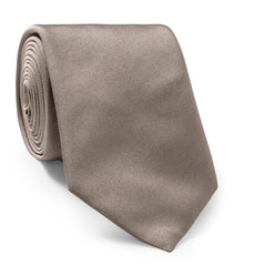 Taupe Pure Silk Tie