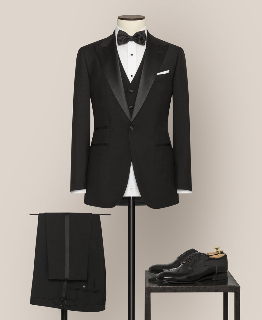 Barberis Canonico Tropical Merino Wool & Mohair Black