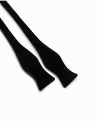 Bow Tie Black Cotton Velvet