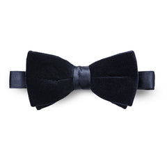 Bow Tie Midnight Blue Cotton Velvet
