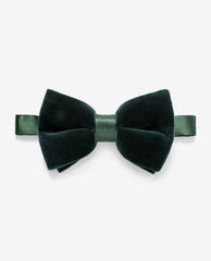 Bow Tie Dark Green Cotton Velvet