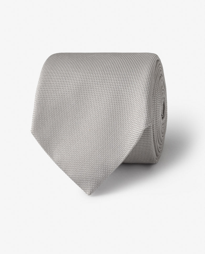 Silver Pure Silk with Fine Micro-design