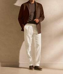 Ermenegildo Zegna AUTHENTICO® Light Mocha S190 Wool Beaver Look
