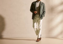 Ermenegildo Zegna AUTHENTICO® Light Forest Green S190 Wool Beaver Look