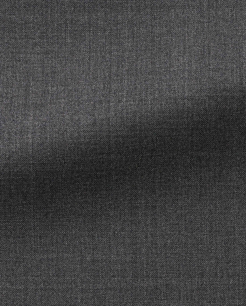 Barberis Canonico Dark Grey Plain Weave S110 Tropical Merino Wool