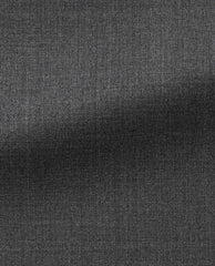 Barberis Canonico Dark Grey Plain Weave S110 Merino Wool Doppio Ritorto