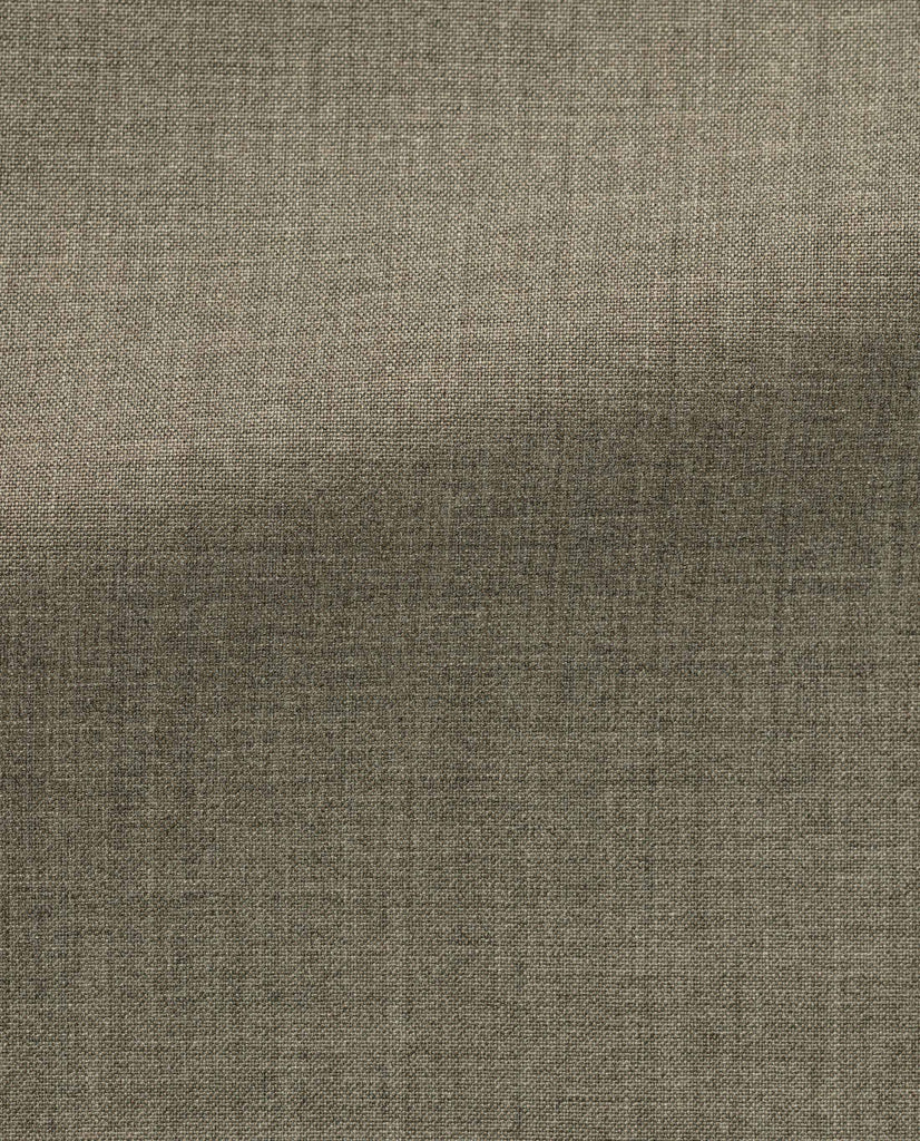 Barberis Canonico Taupe S110 Doppio Ritorto Plain Tropical Weave Merino Wool