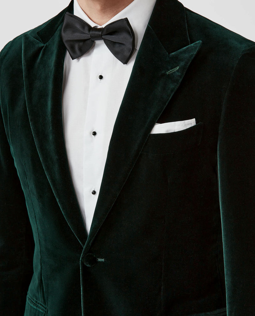 Ariston di Napoli Forest Green Velvet Soft Solid Cotton