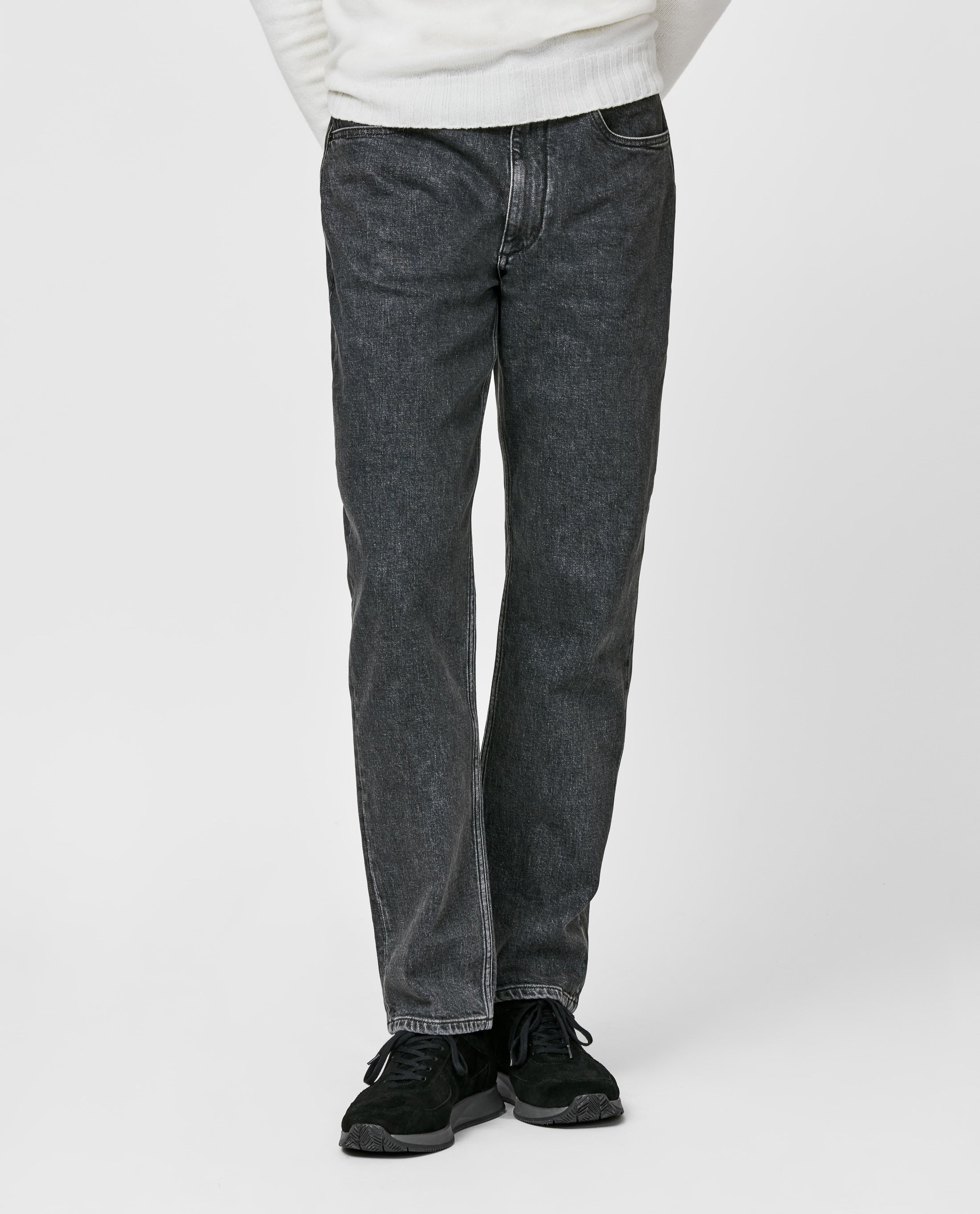 Candiani Eco Washed Black Stretch