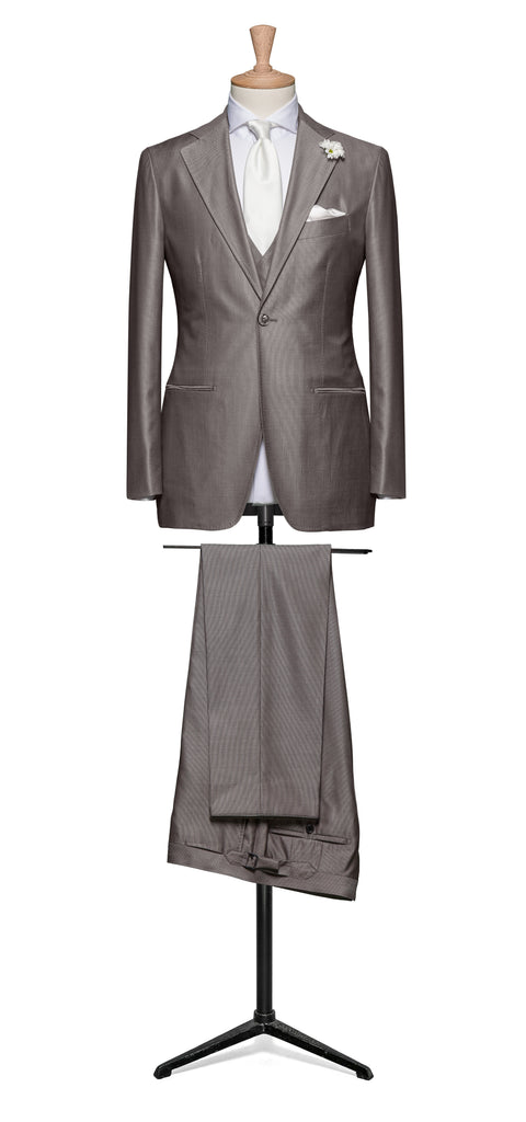 Fratelli Tallia di Delfino Warm Grey Wool & Silk