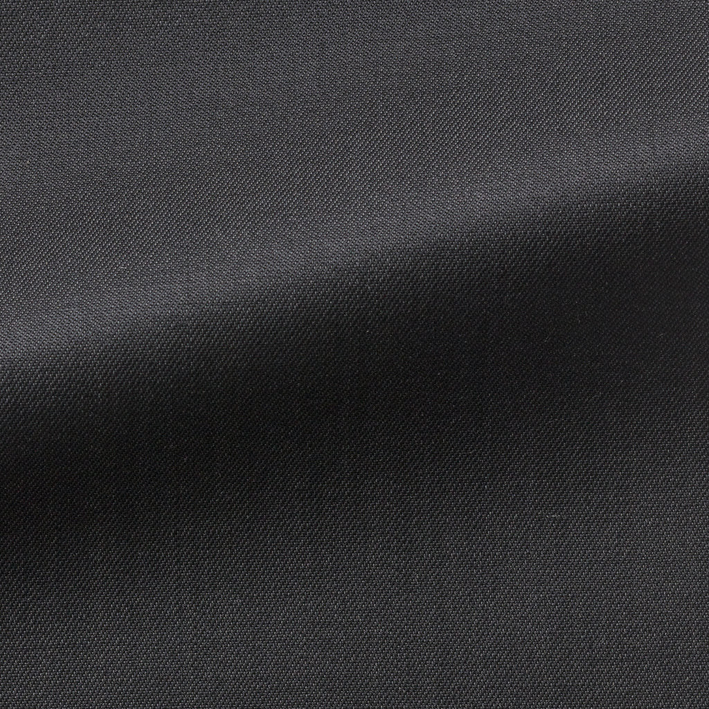 Barberis Canonico Anthracite Fine Twill Merino Wool & Mohair Solaro Doppio Ritorto