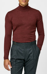 Zegna Baruffa Brick Red Mélange Extra Fine Merino