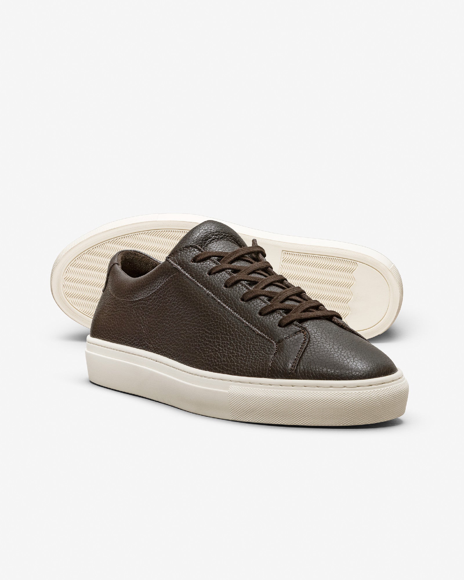 Sneaker grain calf chocolate brown
