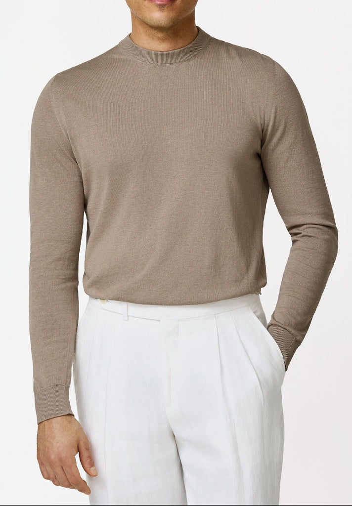 Taupe Cotton-silk