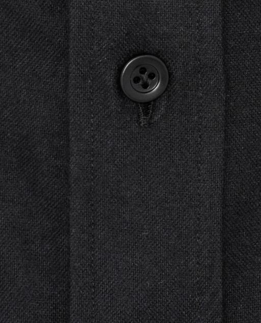 Canclini Black Organic Cotton Oxford Flannel