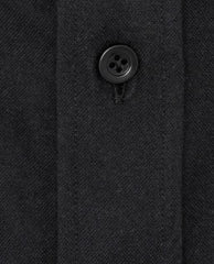 Canclini Black Organic Cotton Oxford Flannel