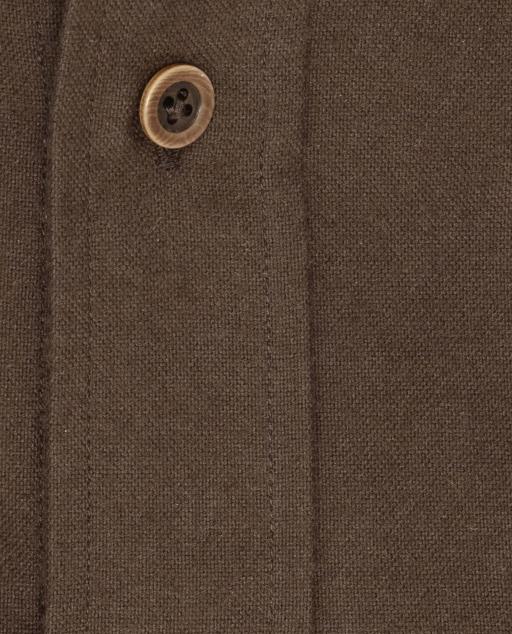 Canclini Coffee Brown Organic Cotton Oxford Flannel