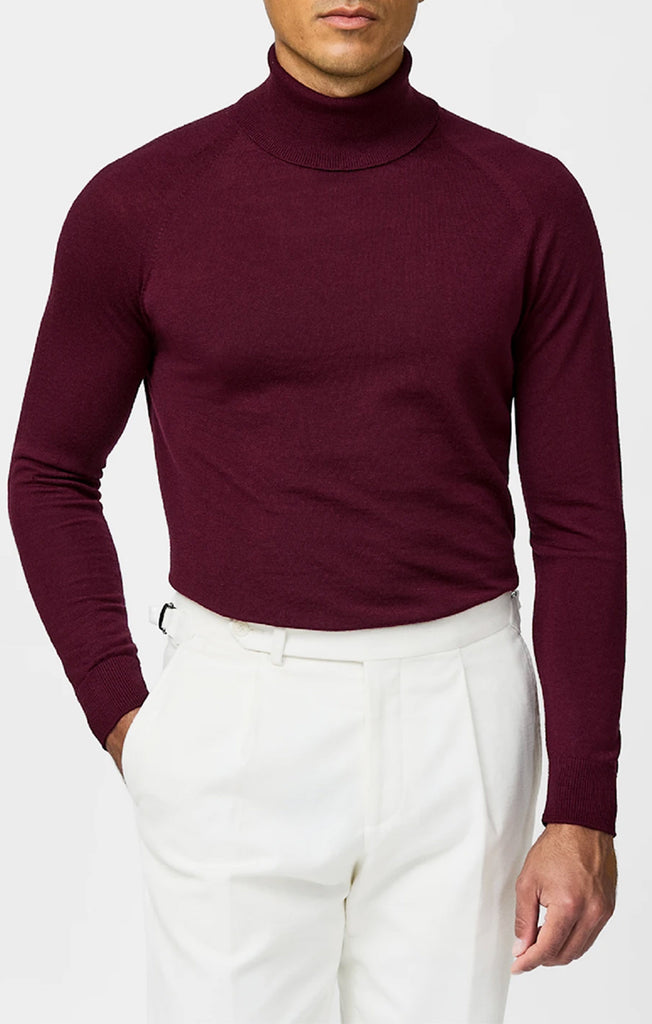 Zegna Baruffa Burgundy Pure Extra Fine Merino