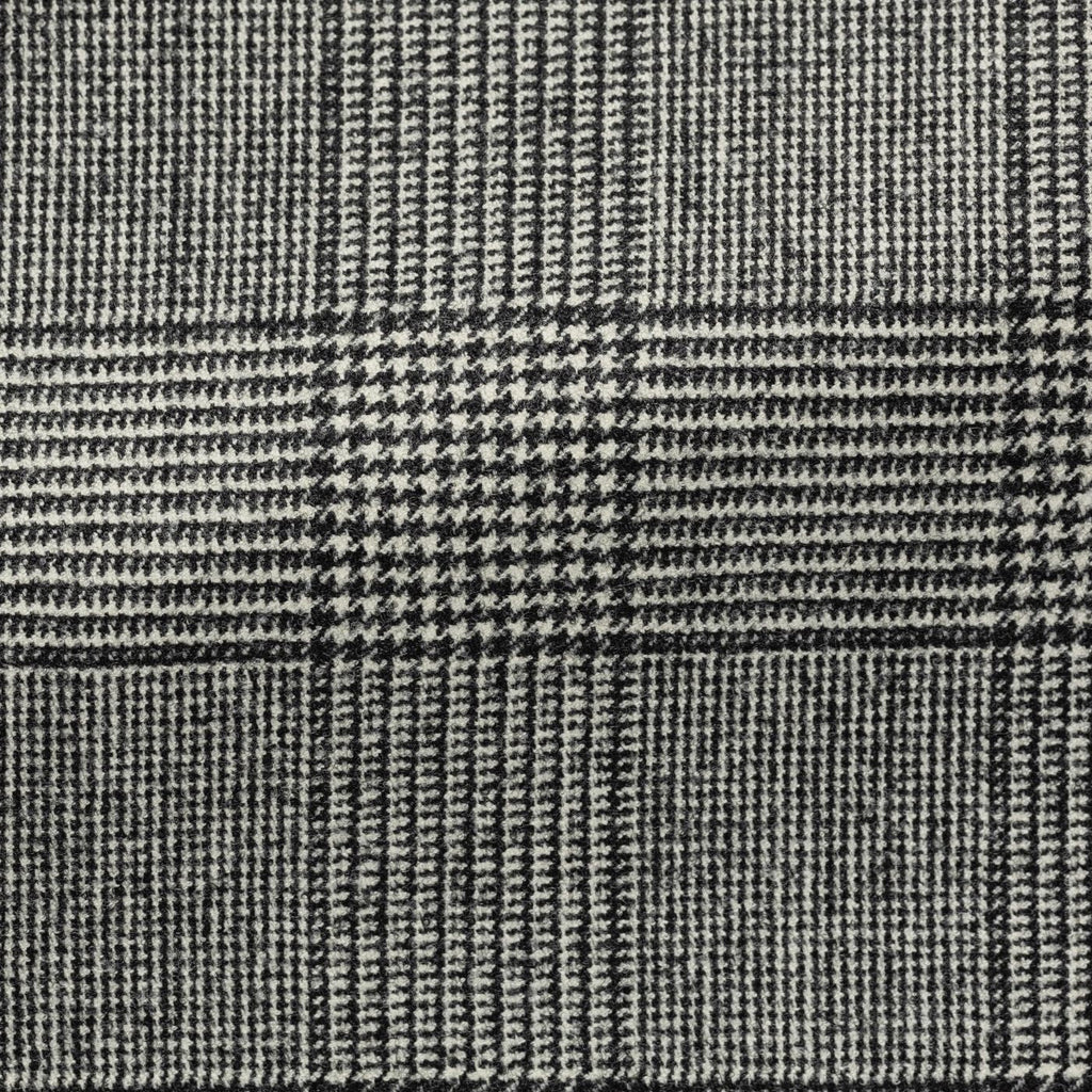 Loro-Piana-Black-White-Stretch-Wool-GlencheckPC11300gr Fabric