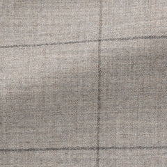 Drago-Beige-S130-Natural-Bi-Stretch-Wool-Flannel-With-Brown-WindowpanePC09280gr Fabric