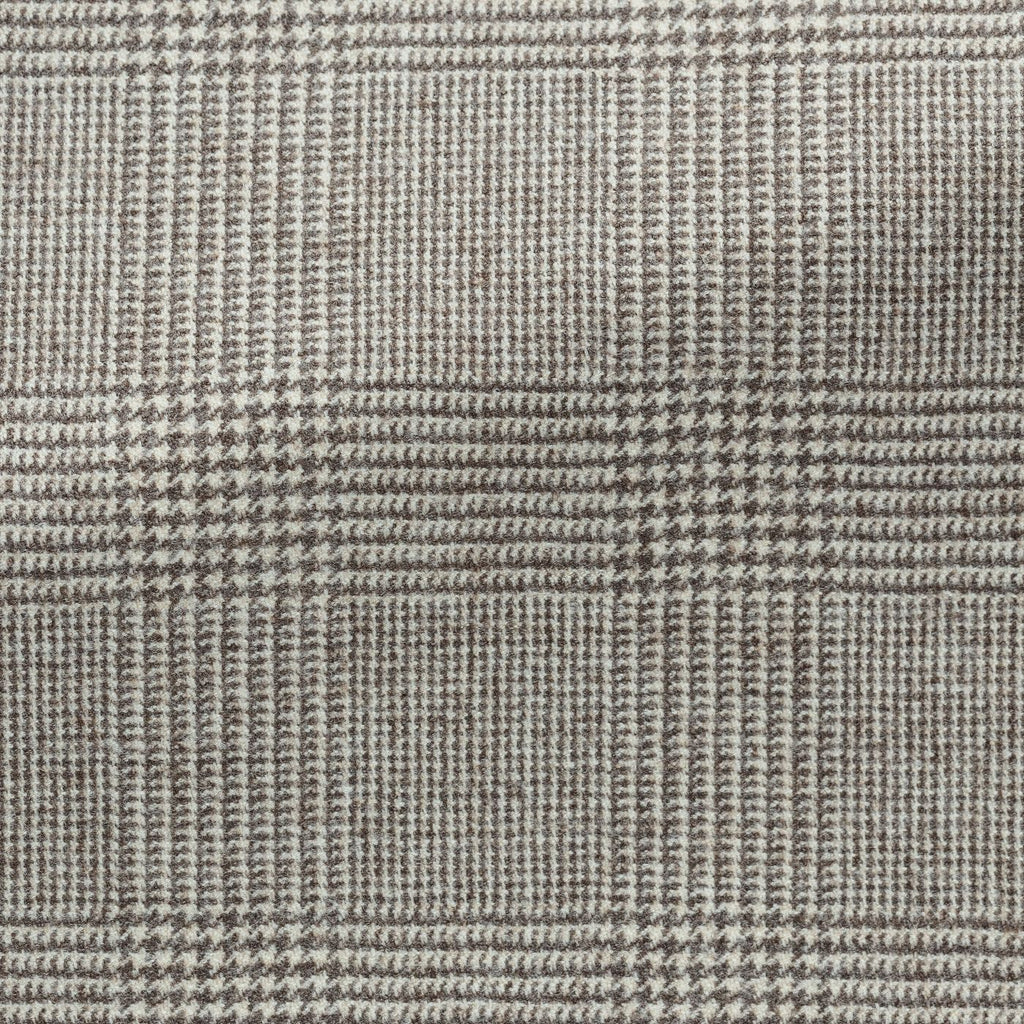 Loro-Piana-Taupe-Ivory-Stretch-Wool-GlencheckPC12310gr Fabric