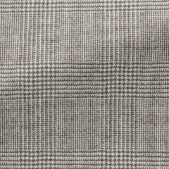 Loro-Piana-Taupe-Ivory-Stretch-Wool-GlencheckPC12310gr Fabric